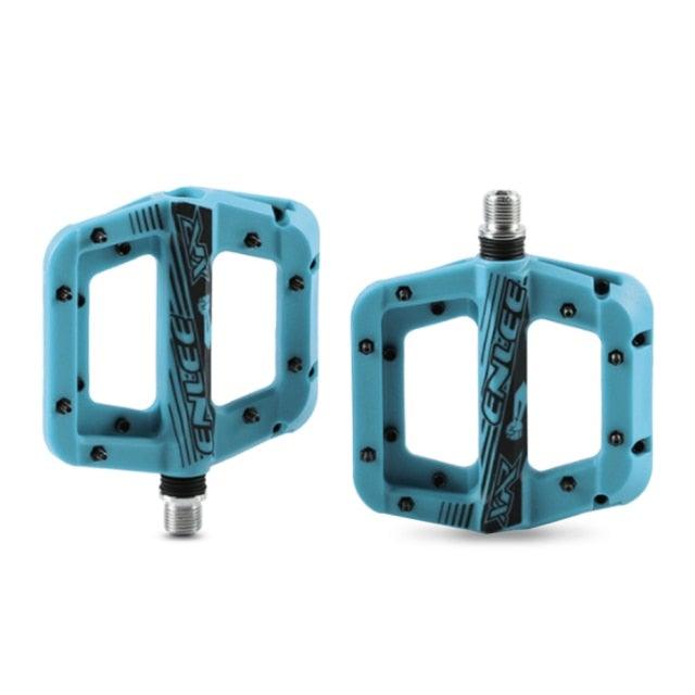 Anti-Vibration Mountain Bike Pedal Anti-Skid Lightweight Nylon Fiber Bicycle Pedal Board High-Strength Anti-Skid Bicycle Pedal New Nylon Fabric Anti Slip Durable Mountain Bike Flat Pedals - STEVVEX Sport - 1 Pair Pedals Aluminum Alloy, 228, bike, bike accessories, Pedals, Sport - Stevvex.com