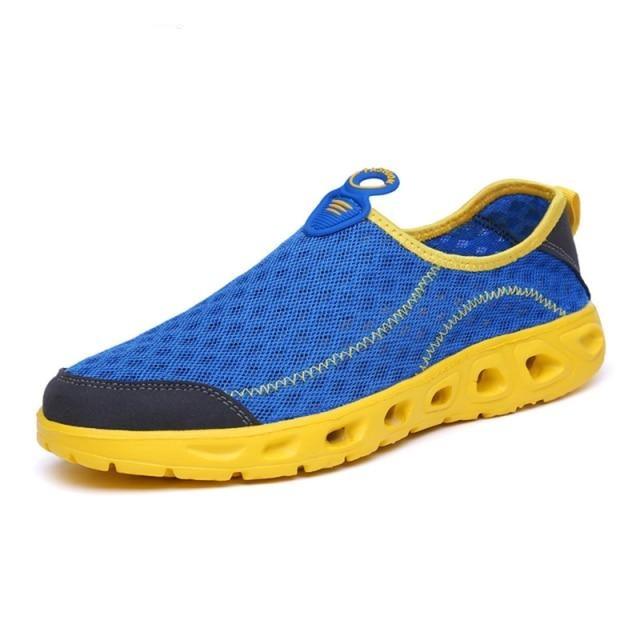 Aqua Shoes Unisex Casual Fashion Mesh Breathable Quick Dry Outdoor Rubber Sole Slip Water Shoes For Beach Water Sports Lightweight Slip On Walking Shoes