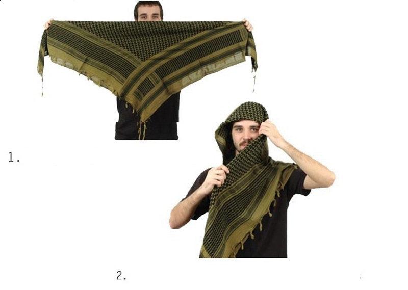 Army Military Tactical Keffiyeh Shemagh Arab Scarf Shawl Neck Cover Head Wrap Cotton Winter Scarves Military Shemagh Army Desert Keffiyeh Arab Scarf Shawl Neck Cover Head Wrap Scarf Military Shemagh Tactical Desert Keffiyeh Head Neck