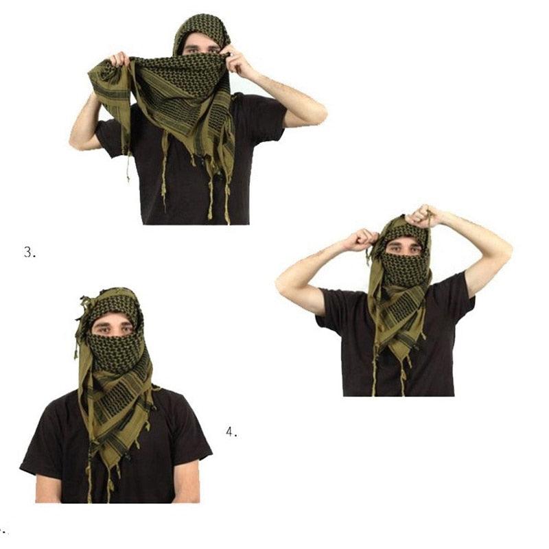 Army Military Tactical Keffiyeh Shemagh Arab Scarf Shawl Neck Cover Head Wrap Cotton Winter Scarves Military Shemagh Army Desert Keffiyeh Arab Scarf Shawl Neck Cover Head Wrap Scarf Military Shemagh Tactical Desert Keffiyeh Head Neck