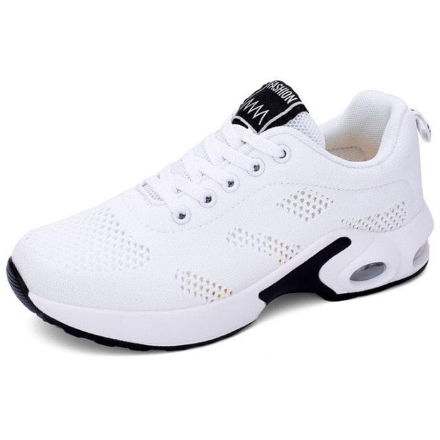 Athletic Sport Platform Sneakers Breathable Women Casual Fashion Height Increasing Shoes Air Cushion Soft Bottom Ultra Lightweight Running Workout Shoes Sports Design