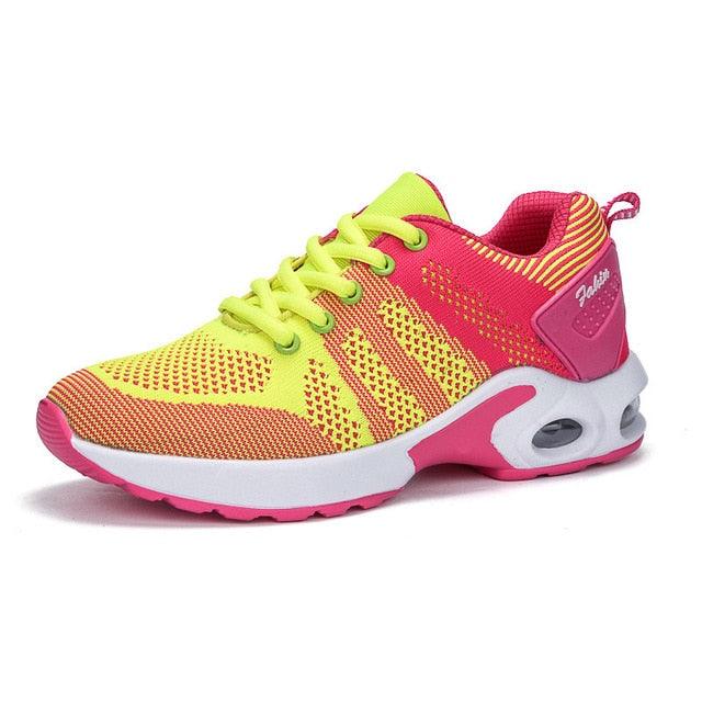 Athletic Sport Platform Sneakers Breathable Women Casual Fashion Height Increasing Shoes Air Cushion Soft Bottom Ultra Lightweight Running Workout Shoes Sports Design