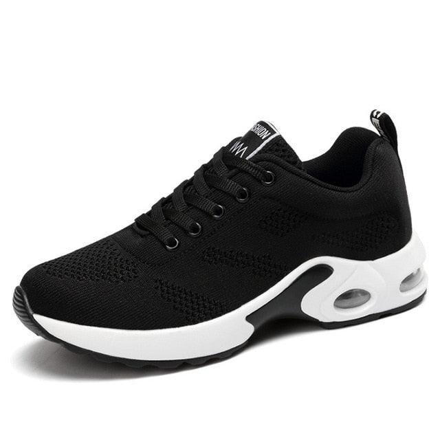 Athletic Sport Platform Sneakers Breathable Women Casual Fashion Height Increasing Shoes Air Cushion Soft Bottom Ultra Lightweight Running Workout Shoes Sports Design