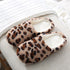 Autumn Winter Home Slippers Women Cotton Floor Shoes Plush Indoor Slippers Women Men Couple Warm House Slippers Slip On Bedroom Slippers With Comfy Fleece Lining