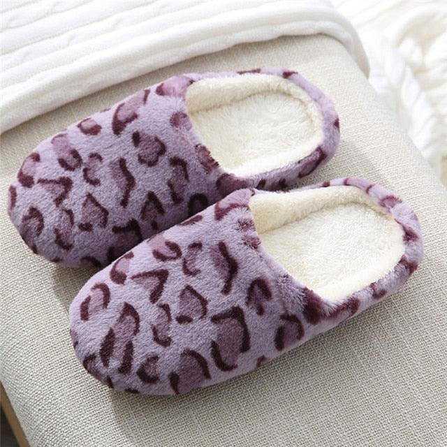 Autumn Winter Home Slippers Women Cotton Floor Shoes Plush Indoor Slippers Women Men Couple Warm House Slippers Slip On Bedroom Slippers With Comfy Fleece Lining