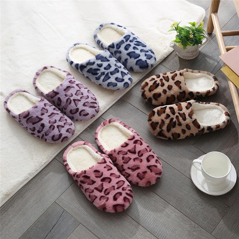 Autumn Winter Home Slippers Women Cotton Floor Shoes Plush Indoor Slippers Women Men Couple Warm House Slippers Slip On Bedroom Slippers With Comfy Fleece Lining