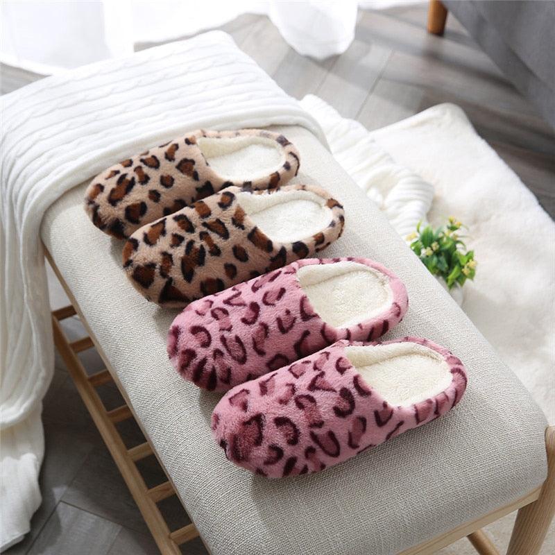 Autumn Winter Home Slippers Women Cotton Floor Shoes Plush Indoor Slippers Women Men Couple Warm House Slippers Slip On Bedroom Slippers With Comfy Fleece Lining