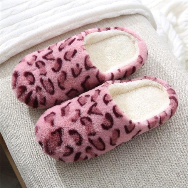 Autumn Winter Home Slippers Women Cotton Floor Shoes Plush Indoor Slippers Women Men Couple Warm House Slippers Slip On Bedroom Slippers With Comfy Fleece Lining