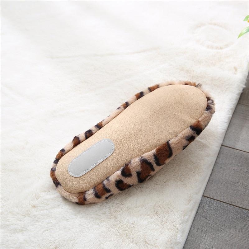 Autumn Winter Home Slippers Women Cotton Floor Shoes Plush Indoor Slippers Women Men Couple Warm House Slippers Slip On Bedroom Slippers With Comfy Fleece Lining