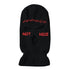 Autumn Winter Ski Mask 3-Hole Knit Hat Full Face Cover Balaclava Hats Funny Party Embroidery Beanies Caps Hole Knitted Full Face Cover Ski Neck Gaiter, Winter Balaclava Warm Knit Beanie for Outdoor Sports Outdoor Full Face Cover Thermal Ski Mask One Size