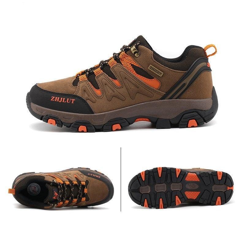 Autumn Winter Sports Shoes Outdoor Training Hiking Men's Shoes Camping Women's Non-Slip Wear-Resistant Hiking Shoes Men Low Top Outdoor Walking Leather Trail Shoes