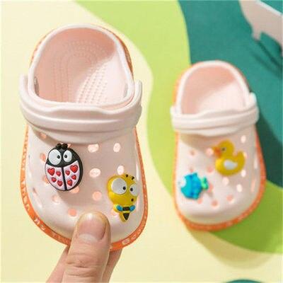 Baby Hole Shoes Summer New Children Nice Non-Slip Soft Floor Boys Girls Beach Sandals Clogs for Boys and Girls Non-Slip Breathable Kids Clogs Garden High Elasticity Kids Sandals Indoor Outdoor Waterproof Beach Sandals