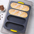 Baking Mold Food Grade 4 Grids Baguettes Silicone Mould Tray Anti-scalding Non-stick Bread Cake Molds Kitchen Tool Accessories Mold For Bread Baking  Loaves Bake Mold Loaf Muffin Pan Kitchen Baking Tools