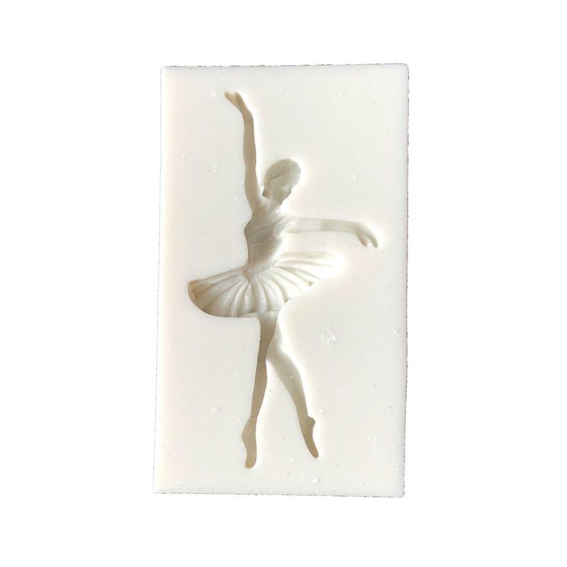 Ballet Girl Dancer Silicone Mold Fondant Chocolate Cake Stencil Decorating Tool Ballet Girl Silicone Mold For Ballerina Dance Lovers Fondant Candy Making Chocolate Molds Lollipop Desserts Ice Cube Gum Clay Soap Biscuit Cupcake Topper Cake