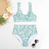 Bandage Bikinis Swimwear Women's High Waist Bikini Swimsuits Twist Push Up Two Piece Bathing Suits Tummy Control Swimwear Women Swimsuits Bikini Set Adjustable Swim Bathing Suit Two Pieces Floral Beachwear