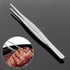 Barbecue Food Tongs Non-Slip Cooking Clip Stainless Steel Tweezers Clip Buffet Restaurant Tools Kitchen Accessories Long Stainless Steel Kitchen Tongs And BBQ Accessories Grill Tweezers for Cooking Grilling