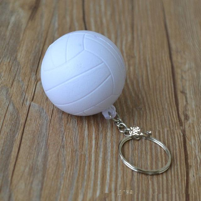 Basketball PU Keychain Toys Fashion Sport Key Chains Jewelry Gift for Boys Girls Football Basketball PU Keychain Toys Sports Item Key Chains