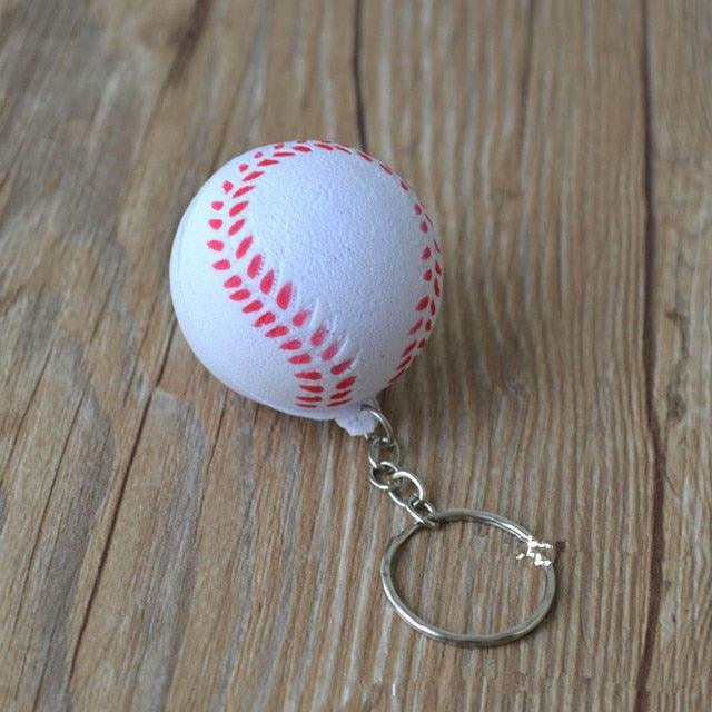 Basketball PU Keychain Toys Fashion Sport Key Chains Jewelry Gift for Boys Girls Football Basketball PU Keychain Toys Sports Item Key Chains