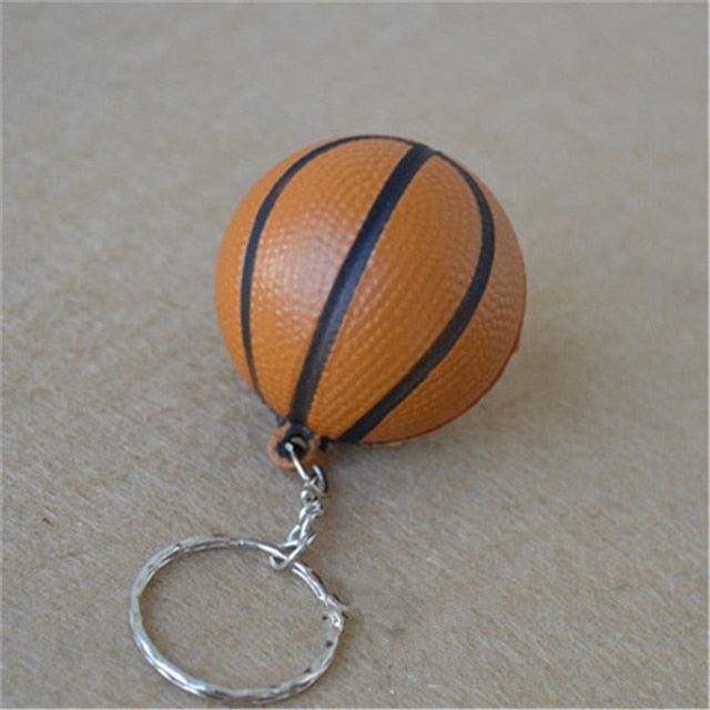 Basketball PU Keychain Toys Fashion Sport Key Chains Jewelry Gift for Boys Girls Football Basketball PU Keychain Toys Sports Item Key Chains