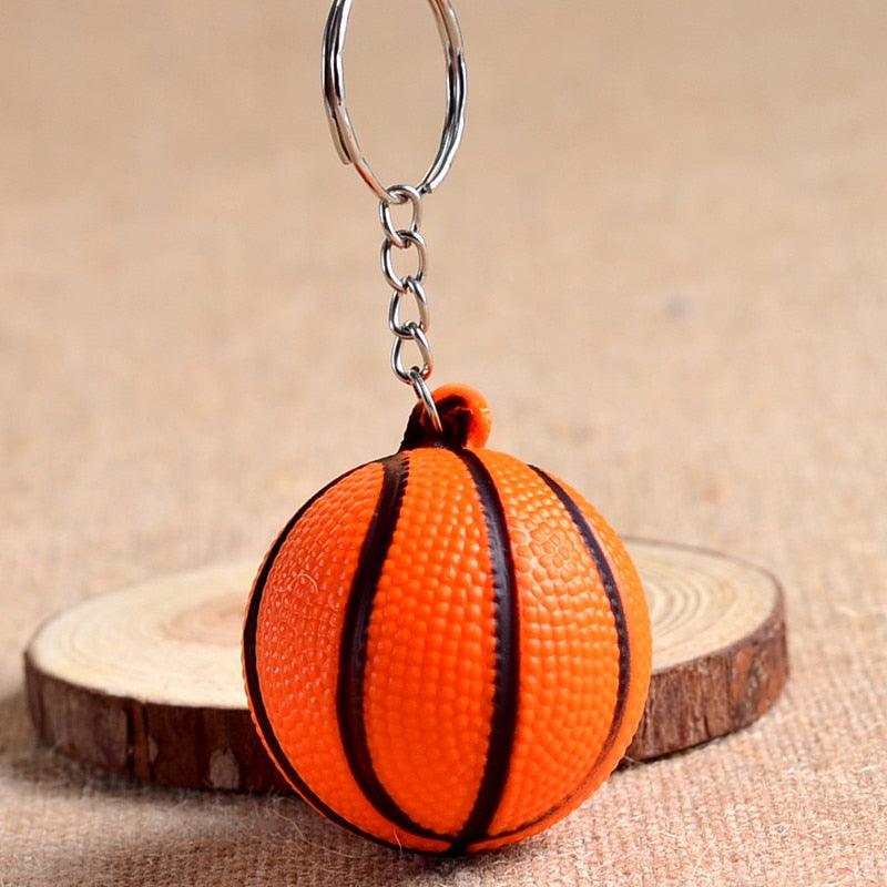 Basketball PU Keychain Toys Fashion Sport Key Chains Jewelry Gift for Boys Girls Football Basketball PU Keychain Toys Sports Item Key Chains