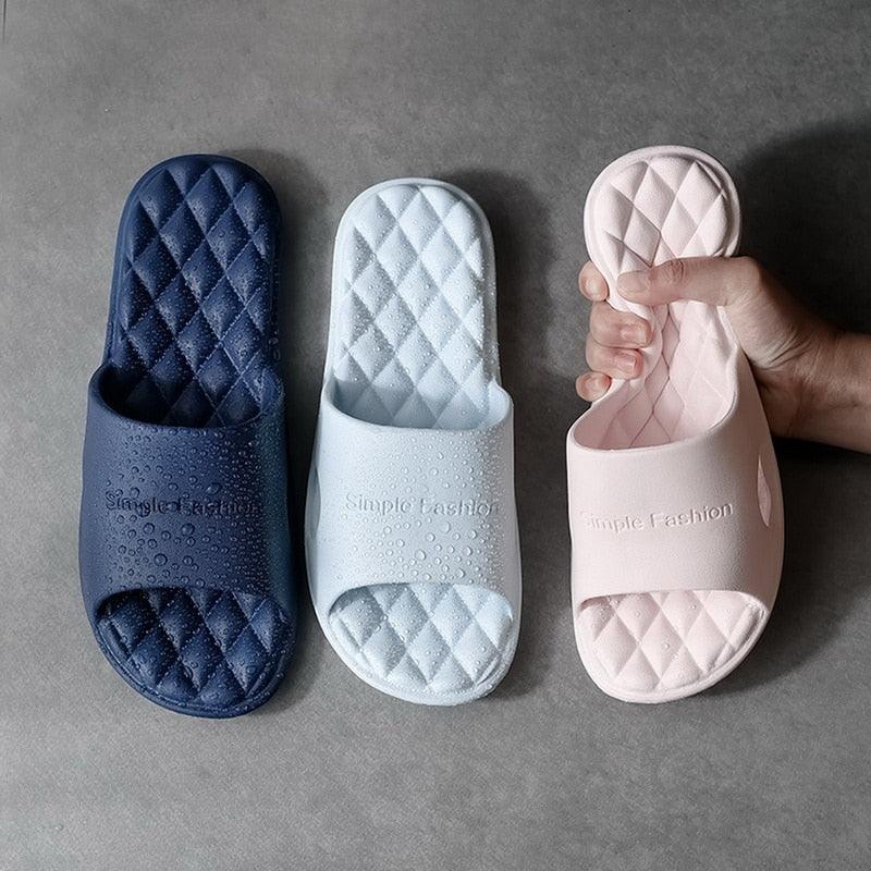 Bathroom Shower Slippers For Women Summer Soft Sole High Quality Beach Casual Shoes Indoor Home House Pool Slipper House Slipper Massage Cloud Spa Slippers Shower Slide Sandal Summer Anti-Slip Slippers For Indoor Outdoor