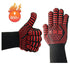 BBQ Gloves High Temperature Resistance Oven Mitts 500 800 Degrees Fireproof Barbecue Heat Insulation Microwave Oven Gloves Silicone Non-Slip Kitchen Cooking Gloves for Barbecue Cooking