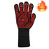 BBQ Gloves Silicone Heat-Resistant Glove Kitchen Microwave Oven Mitts 500 800 Degree Fireproof And Non-Slip Barbecue Gloves  Kitchen Gloves Long Wrist Protect Non-Slip Silicone for Barbecue Cooking