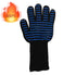 BBQ Gloves Silicone Heat-Resistant Glove Kitchen Microwave Oven Mitts 500 800 Degree Fireproof And Non-Slip Barbecue Gloves  Kitchen Gloves Long Wrist Protect Non-Slip Silicone for Barbecue Cooking