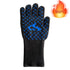 BBQ Gloves Silicone Heat-Resistant Glove Kitchen Microwave Oven Mitts 500 800 Degree Fireproof And Non-Slip Barbecue Gloves  Kitchen Gloves Long Wrist Protect Non-Slip Silicone for Barbecue Cooking