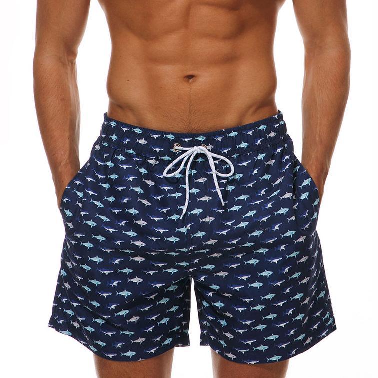 Beach Shorts Summer Quick Dry Men's Board Swimsuits Man Swim Trunks Surf Swimwear Male Athletic Running Gym Pants Men's Swim Trunks Quick Dry Swimming Shorts Beach Shorts with Mesh Lining