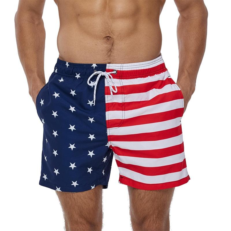 Beach Shorts Summer Quick Dry Men's Board Swimsuits Man Swim Trunks Surf Swimwear Male Athletic Running Gym Pants Men's Swim Trunks Quick Dry Swimming Shorts Beach Shorts with Mesh Lining