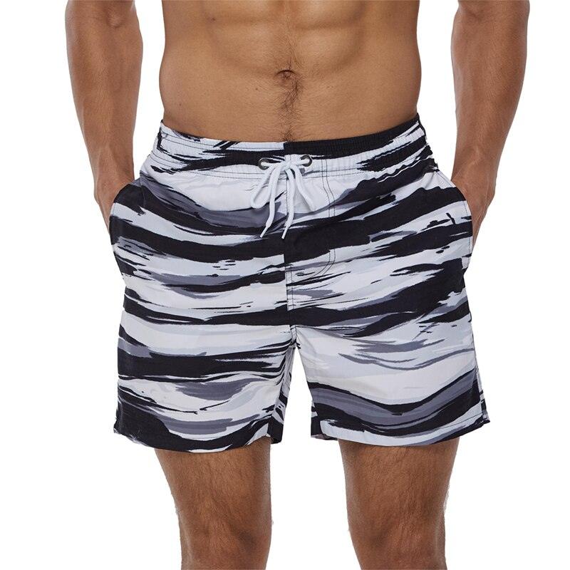 Beach Shorts Summer Quick Dry Men's Board Swimsuits Man Swim Trunks Surf Swimwear Male Athletic Running Gym Pants Men's Swim Trunks Quick Dry Swimming Shorts Beach Shorts with Mesh Lining