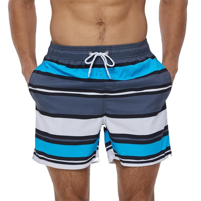 Beach Shorts Summer Quick Dry Men's Board Swimsuits Man Swim Trunks Surf Swimwear Male Athletic Running Gym Pants Men's Swim Trunks Quick Dry Swimming Shorts Beach Shorts with Mesh Lining