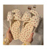 Beautiful Bow Flat Lightweight Soft Spring Autumn Women Cotton Shoes Indoor Fluffy Warm Home Comfortable High Quality Slippers Memory Foam Open Toe Slide Slippers Ribbon Strap  Slip-On House Shoes