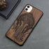 Beautiful Brown Mobile Phone Case Wooden Cover For iPhone 12 11 Pro 12 Pro Max Case Luxury Simple Wood Hard Case Cover For iPhone XS Max XR X Case