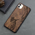 Beautiful Brown Mobile Phone Case Wooden Cover For iPhone 12 11 Pro 12 Pro Max Case Luxury Simple Wood Hard Case Cover For iPhone XS Max XR X Case