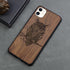 Beautiful Brown Mobile Phone Case Wooden Cover For iPhone 12 11 Pro 12 Pro Max Case Luxury Simple Wood Hard Case Cover For iPhone XS Max XR X Case