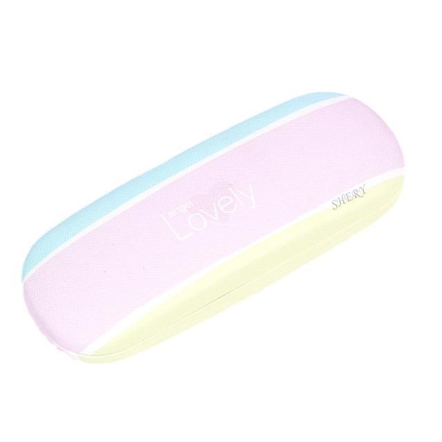 Beautiful Pink Fashion Portable Hard Case Sunglasses Holder Box Unisex Pouch Protector Eyeglasses Hard Shell Eyeglasses Glasses Case Linen Glasses Protective Case For Eyeglasses