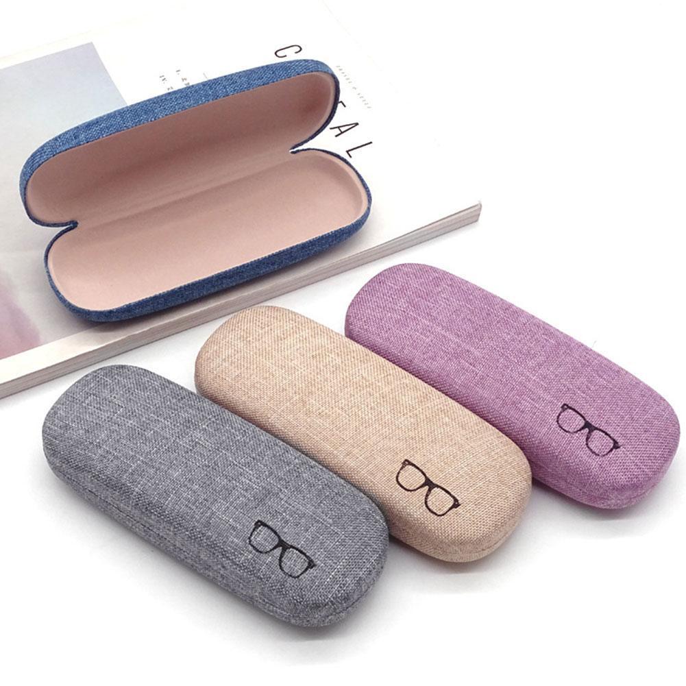 Beautiful Pink Fashion Portable Hard Case Sunglasses Holder Box Unisex Pouch Protector Eyeglasses Hard Shell Eyeglasses Glasses Case Linen Glasses Protective Case For Eyeglasses