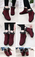 Beautiful Red Womens Ankle Boots New Fashion Waterproof Platform Winter Warm Snow Boots Outdoor Warm Mid-Calf Boot Non-Slip Water Resistant Winter Cold Weather Elegant Shoes - STEVVEX Shoes - 106, Business Shoes, Comfortable Shoes, Elegant Sport Shoes, Fur Shoes, Non Slip Shoes, Shoes, Shoes For Winter, Snow Boots, Snow Shoes, Street Sports Shoes, Walking Shoes, Waterproof Shoes, Winter Boots, Women Boots, Women's Snow Boots, Womens Shoes, Womens Sport Shoes - Stevvex.com