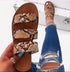 Beautiful Style Sandals Snake Print Flat Slippers Women Shoes Casual Flat Sandals Three Strap Slide Sandals Open Toe Flat Sandals Strappy Slides Sandals Open Toe Summer Sandals