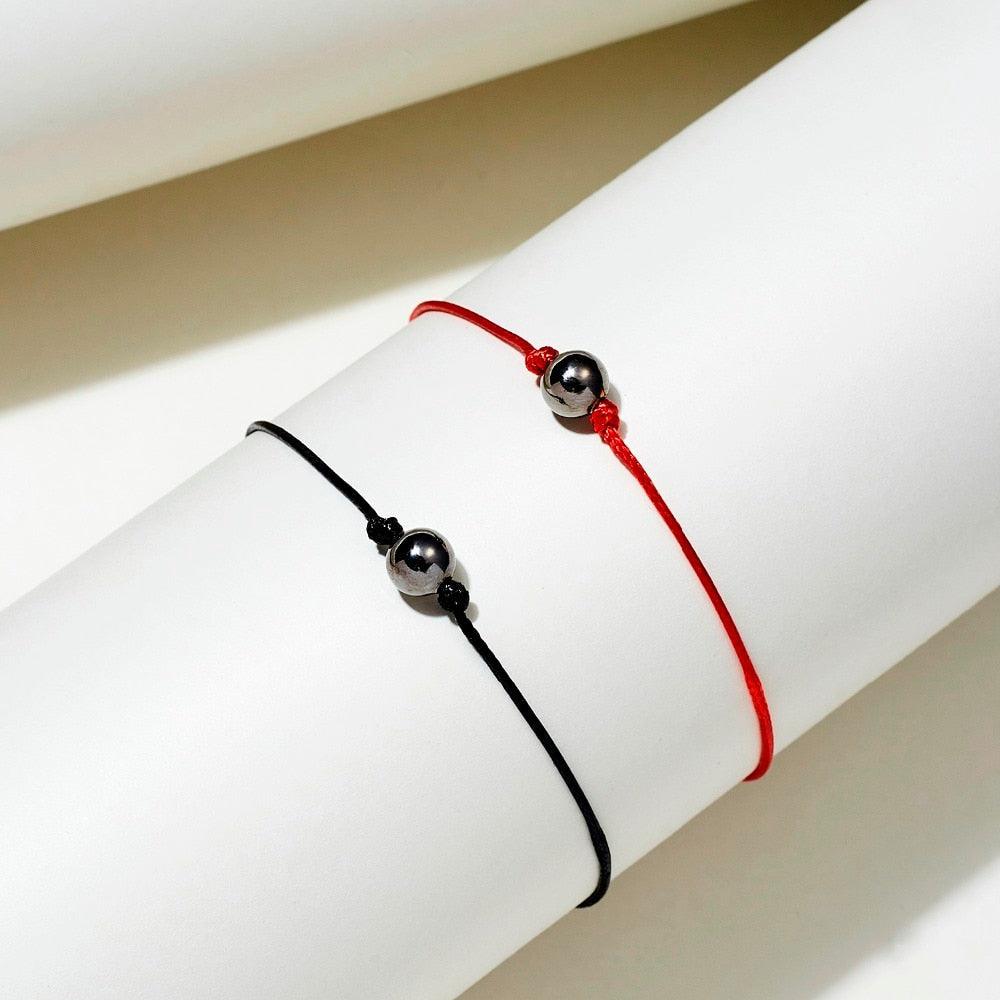 Best Friends Couples Bracelets Set For Women Girl Men Infinite Heart Turtle Compass Bracelet 2pcs/set Wish Bead String Bracelets For Women Girls Friendship Bracelet Natural Stone Jewelry 17cm