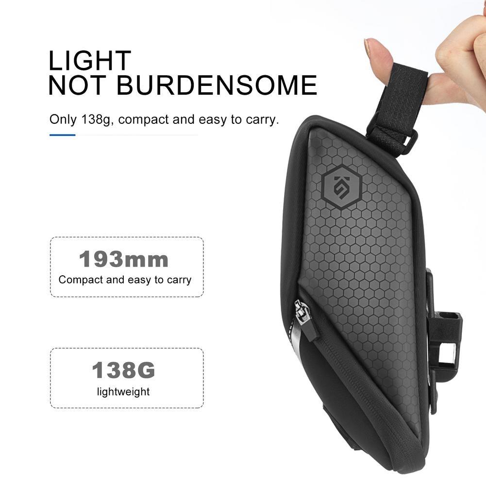 Bicycle  Bag For Reflective Rear Seat Bike Bag Rainproof Reflective Light Cycling Bag Bicycle Accessories Bike Bag Under Seat Bicycle Seat Bag Ultralight Cycling Seat Pack Pouch