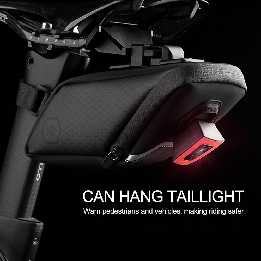 Bicycle  Bag For Reflective Rear Seat Bike Bag Rainproof Reflective Light Cycling Bag Bicycle Accessories Bike Bag Under Seat Bicycle Seat Bag Ultralight Cycling Seat Pack Pouch