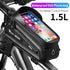 Bicycle Bag Phone Bag Waterproof Front Frame Cycling Bag Sensitive Touch Screen Road Bike Bag Bicycle Phone Bag Bike Phone Holder EVA Waterproof Handlebar Bag With Sensitive Bike Phone Front Frame Bag Bicycle Bag Phone Mount Top Tube Bag Bike 6.0-7.4 Inch