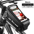 Bicycle Bag Phone Bag Waterproof Front Frame Cycling Bag Sensitive Touch Screen Road Bike Bag Bicycle Phone Bag Bike Phone Holder EVA Waterproof Handlebar Bag With Sensitive Bike Phone Front Frame Bag Bicycle Bag Phone Mount Top Tube Bag Bike 6.0-7.4 Inch