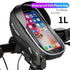 Bicycle Bag Phone Bag Waterproof Front Frame Cycling Bag Sensitive Touch Screen Road Bike Bag Bicycle Phone Bag Bike Phone Holder EVA Waterproof Handlebar Bag With Sensitive Bike Phone Front Frame Bag Bicycle Bag Phone Mount Top Tube Bag Bike 6.0-7.4 Inch