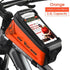 Bicycle Bag Phone Bag Waterproof Front Frame Cycling Bag Sensitive Touch Screen Road Bike Bag Bicycle Phone Bag Bike Phone Holder EVA Waterproof Handlebar Bag With Sensitive Bike Phone Front Frame Bag Bicycle Bag Phone Mount Top Tube Bag Bike 6.0-7.4 Inch