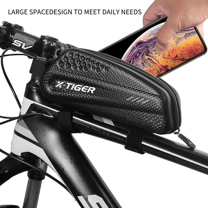 Bicycle Bag Rainproof Road Bike Bag 1.2L Large Capactity Cycling Seat Post Rear Bag For Bicycle Accessories Bike Bag Bicycle Under Seat Pouch Cycling Wedge Pack For Mountain Road Cycling Accessories Storage