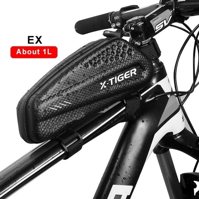 Bicycle Bag Rainproof Road Bike Bag 1.2L Large Capactity Cycling Seat Post Rear Bag For Bicycle Accessories Bike Bag Bicycle Under Seat Pouch Cycling Wedge Pack For Mountain Road Cycling Accessories Storage